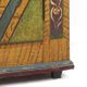 Rustic Farmhouse Antique Original Folk Art Painted Bridal Cabinet