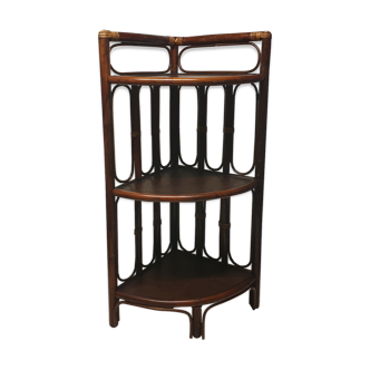 Corner shelf to lay in bamboo and rattan 60