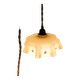 Vintage glass portable lamp