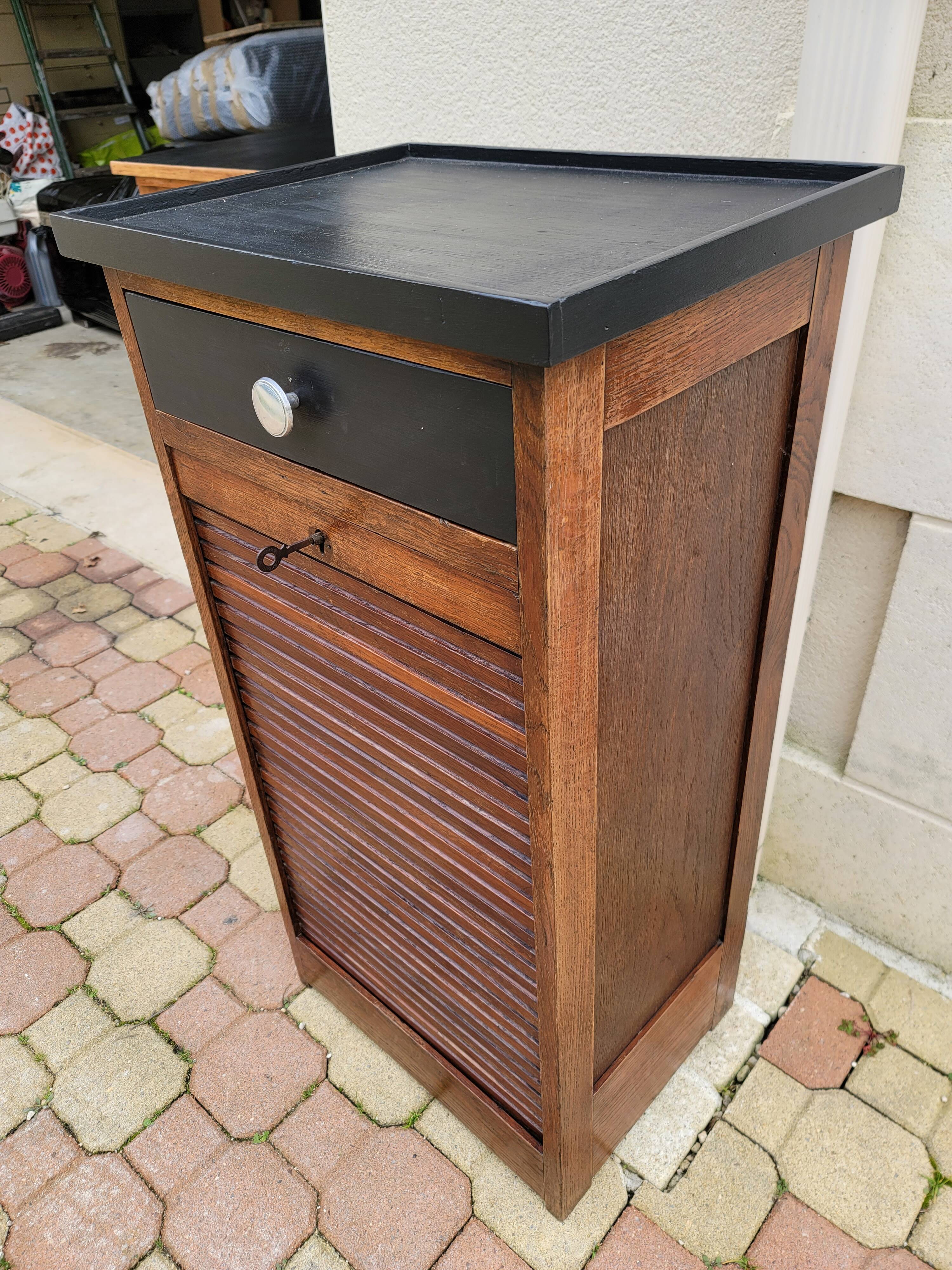 Vintage curtain binder cabinet