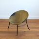 Circle chair in vintage suede 1960s