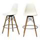 Ensemble de deux tabourets de bar Herman Miller Mid Century Modern Charles Eames "PSW".