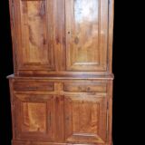 Two-body cherry wood sideboard
