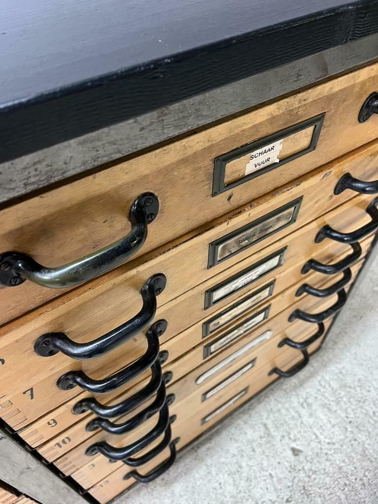 Vintage industrial chest of drawers