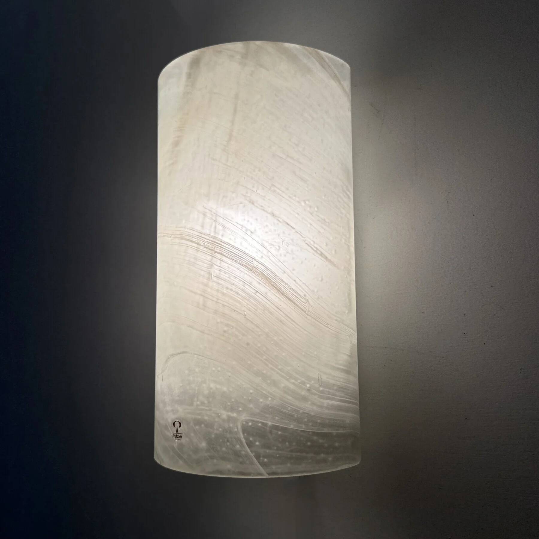 Peil & Putzer glass wall lamp sconce, 1970s