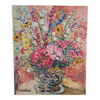 Tableau Bouquet de Fleurs par Azéma Billa