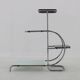 1930s Bauhaus Flower Stand with Glass, Czechoslovakia
