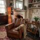 Kobe floor lamp metal and rattan 1990s Ht 170 cm