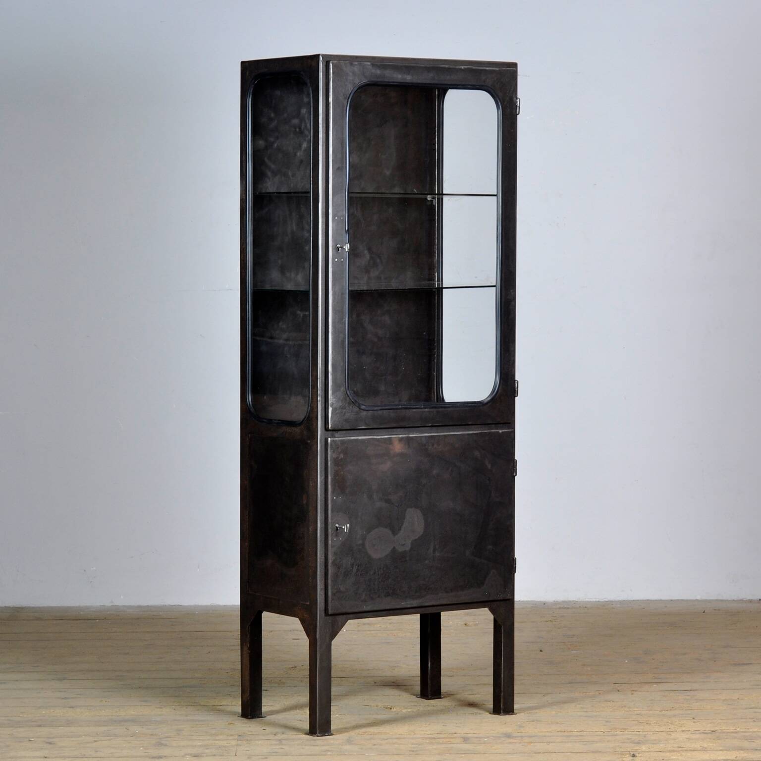 polished medical cabinet, 1970’s