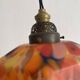 Retro suspension lampshade in speckled glass