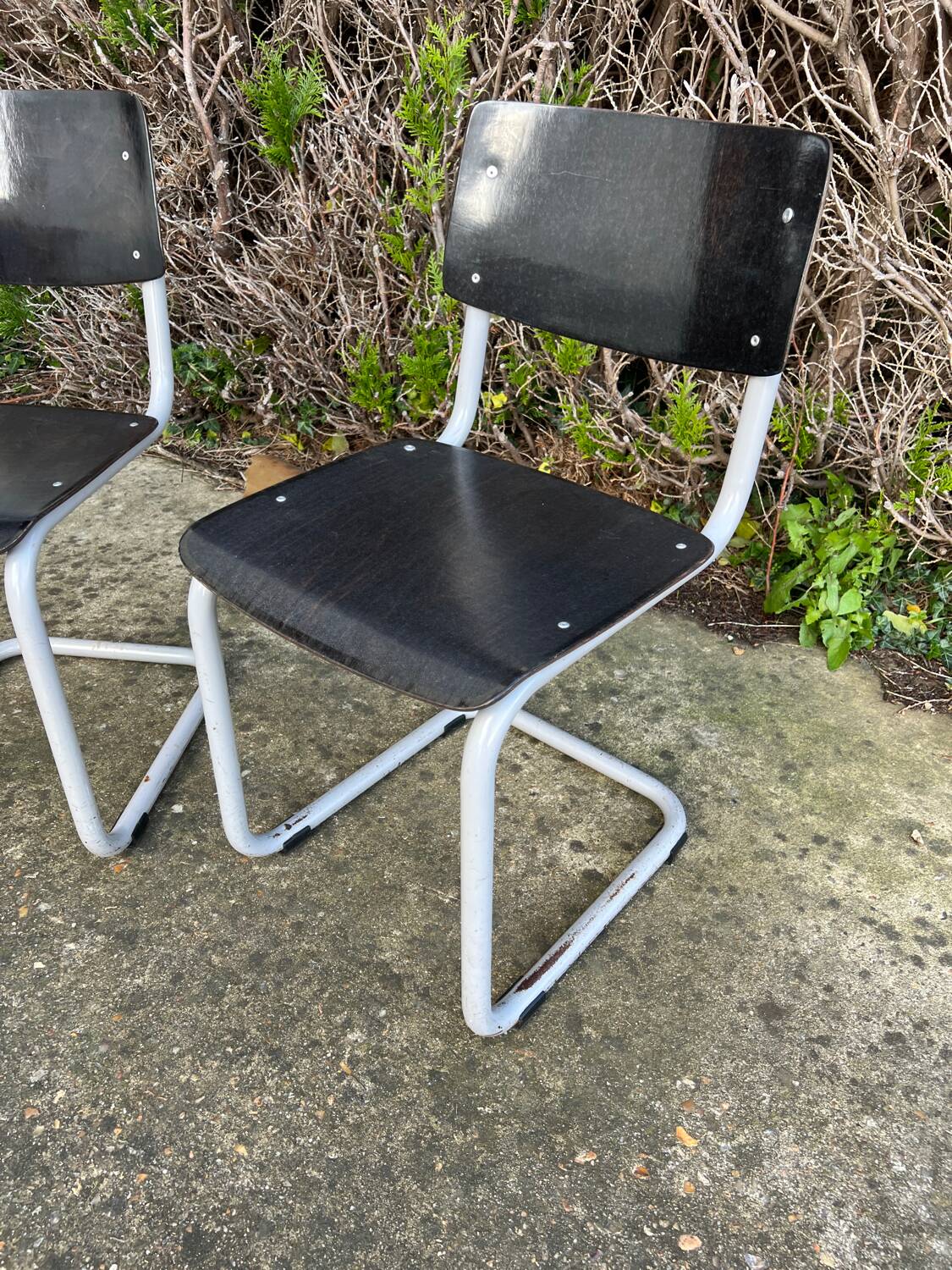 Pair of industrial chairs