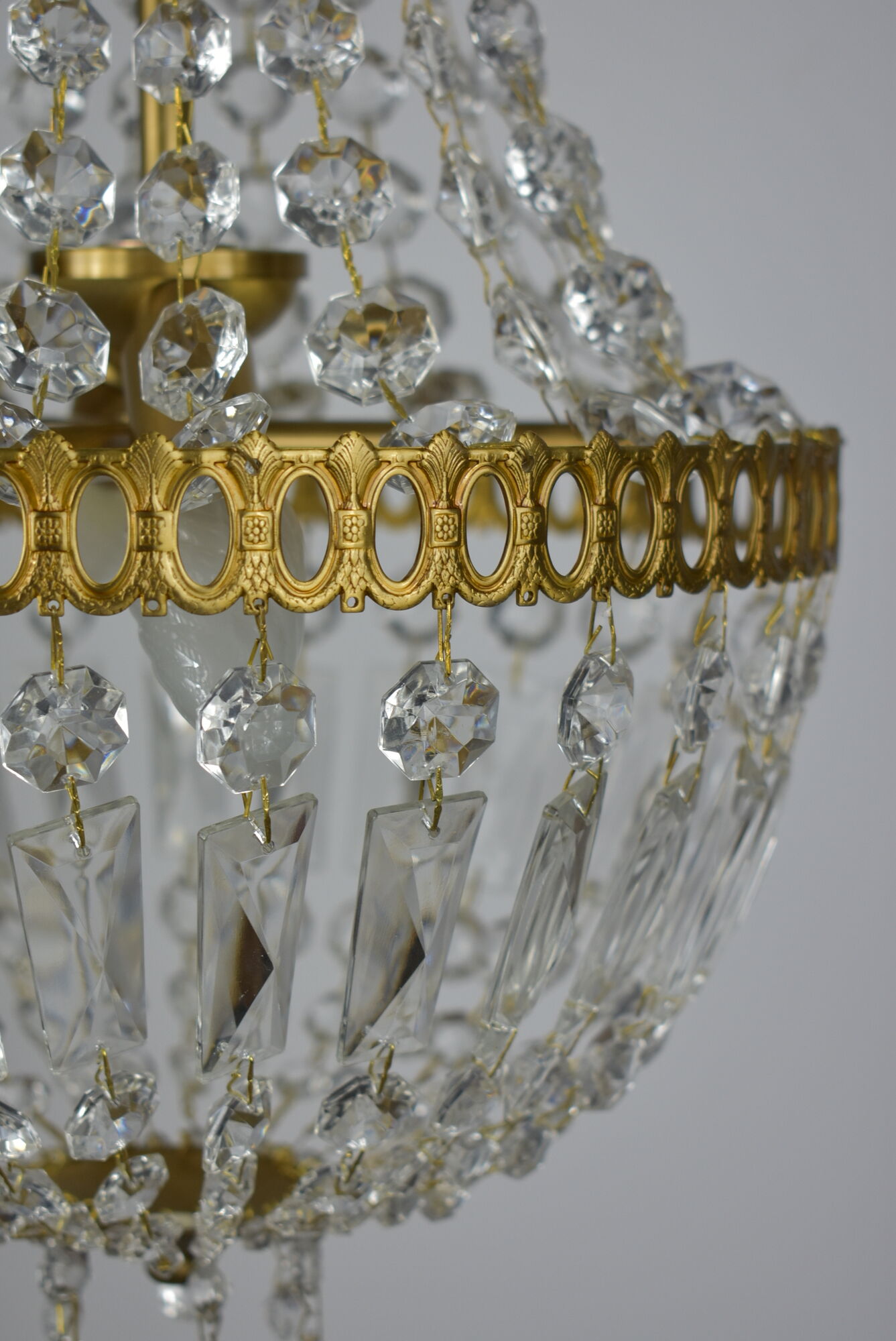 vintage glass stamped hot air balloon chandelier