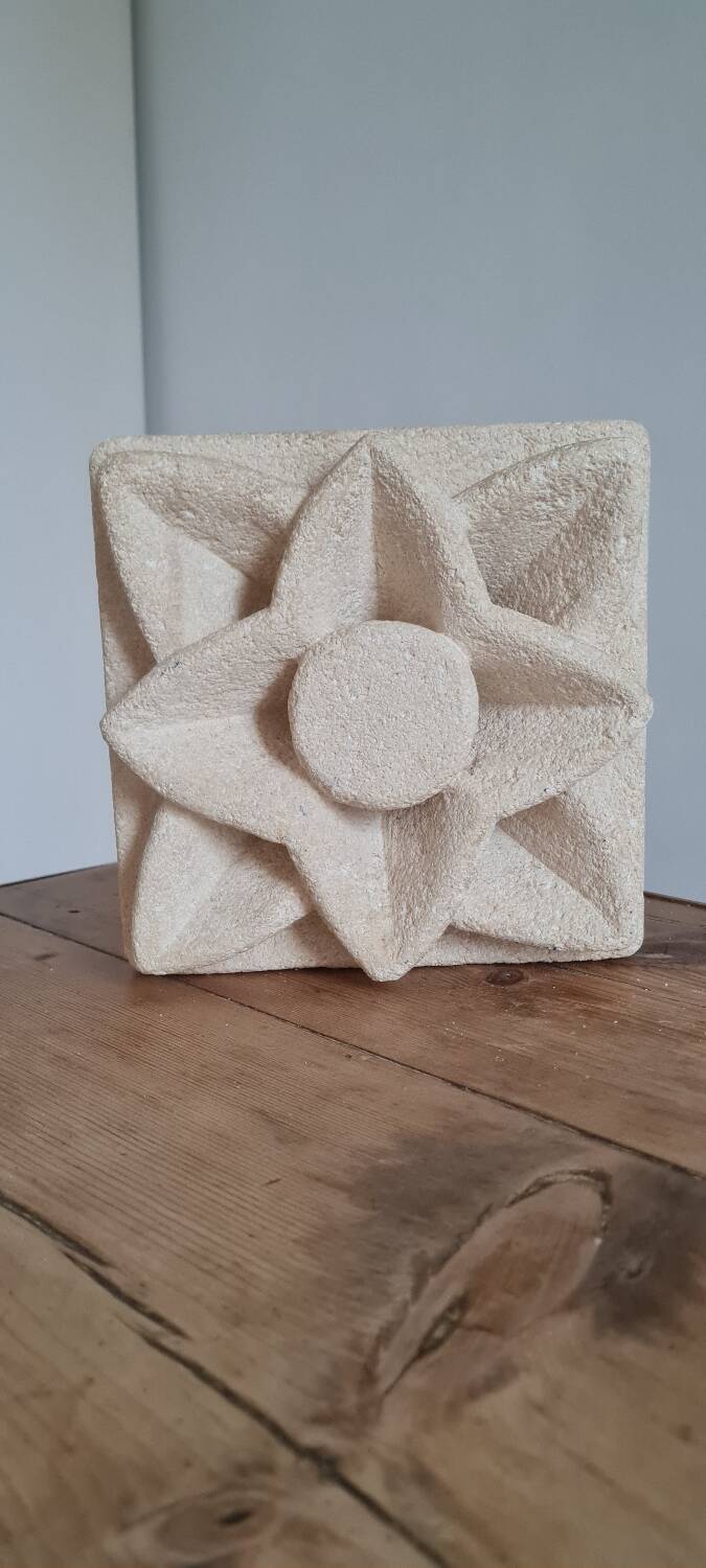 Vintage stone table lamp by Albert Tormos