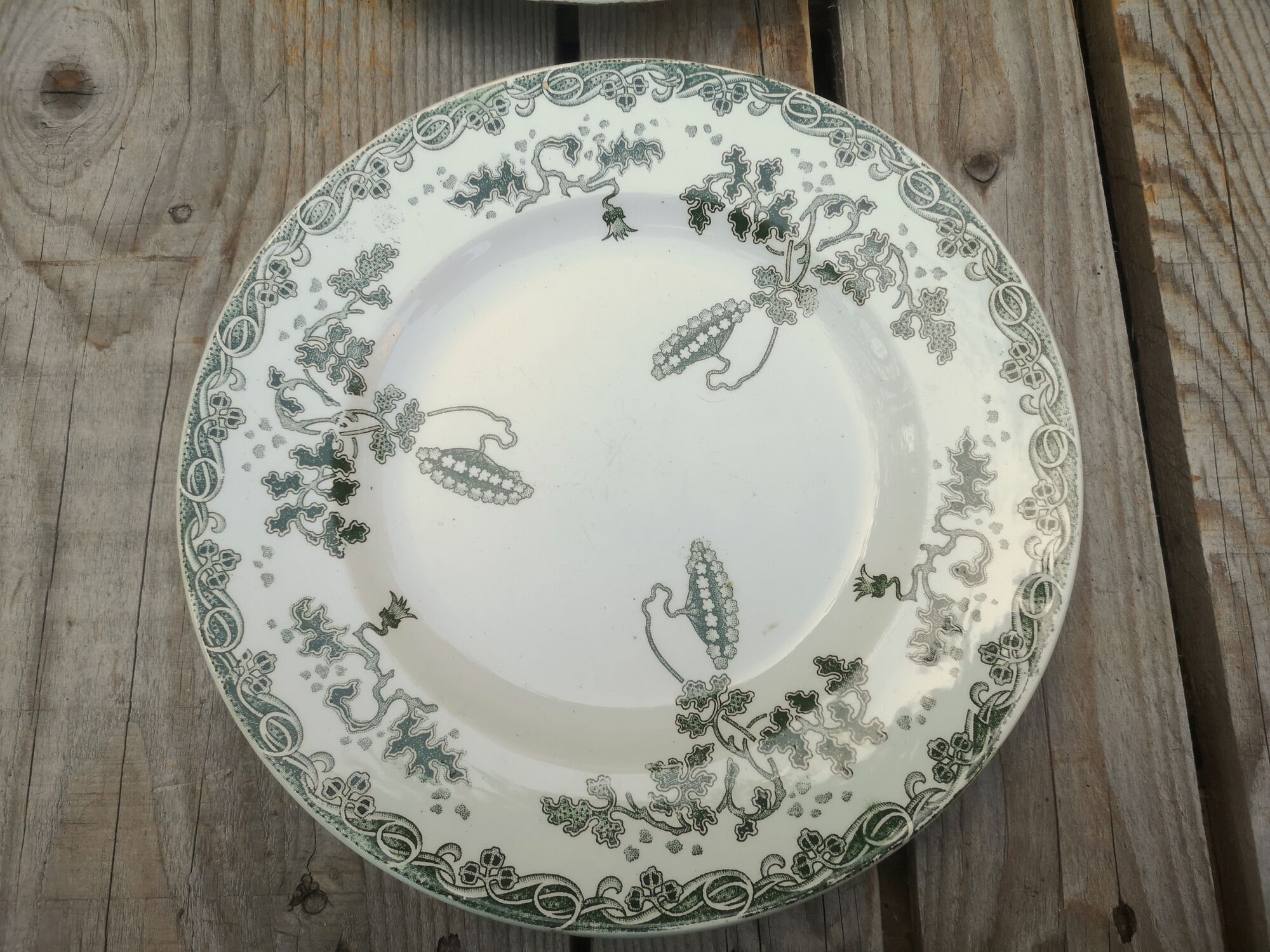 4 plates Terre de Fer Saint Amand Modern Style