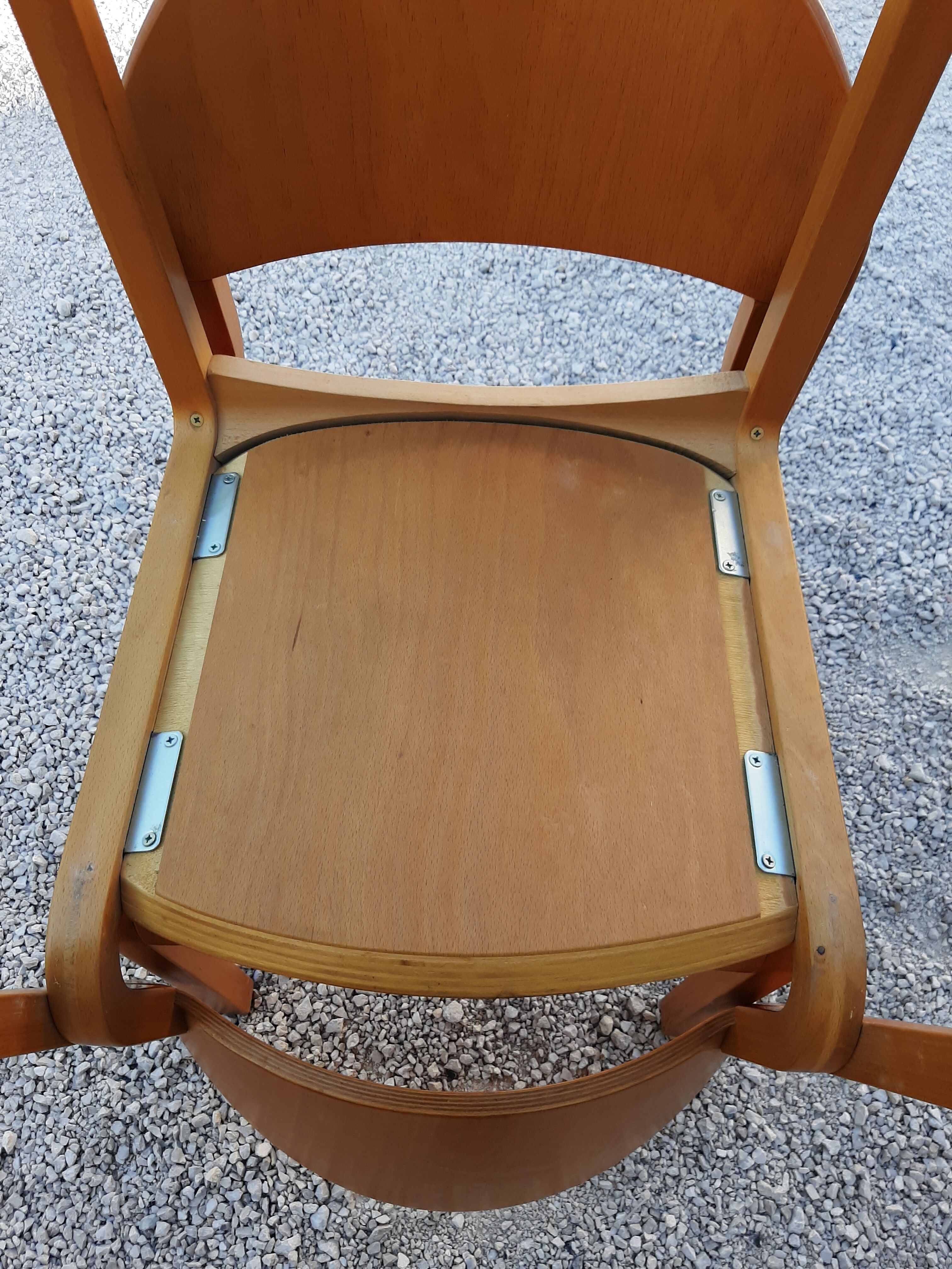 Serie de 4 chaises design années 80