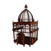 Victorian wooden birdcage
