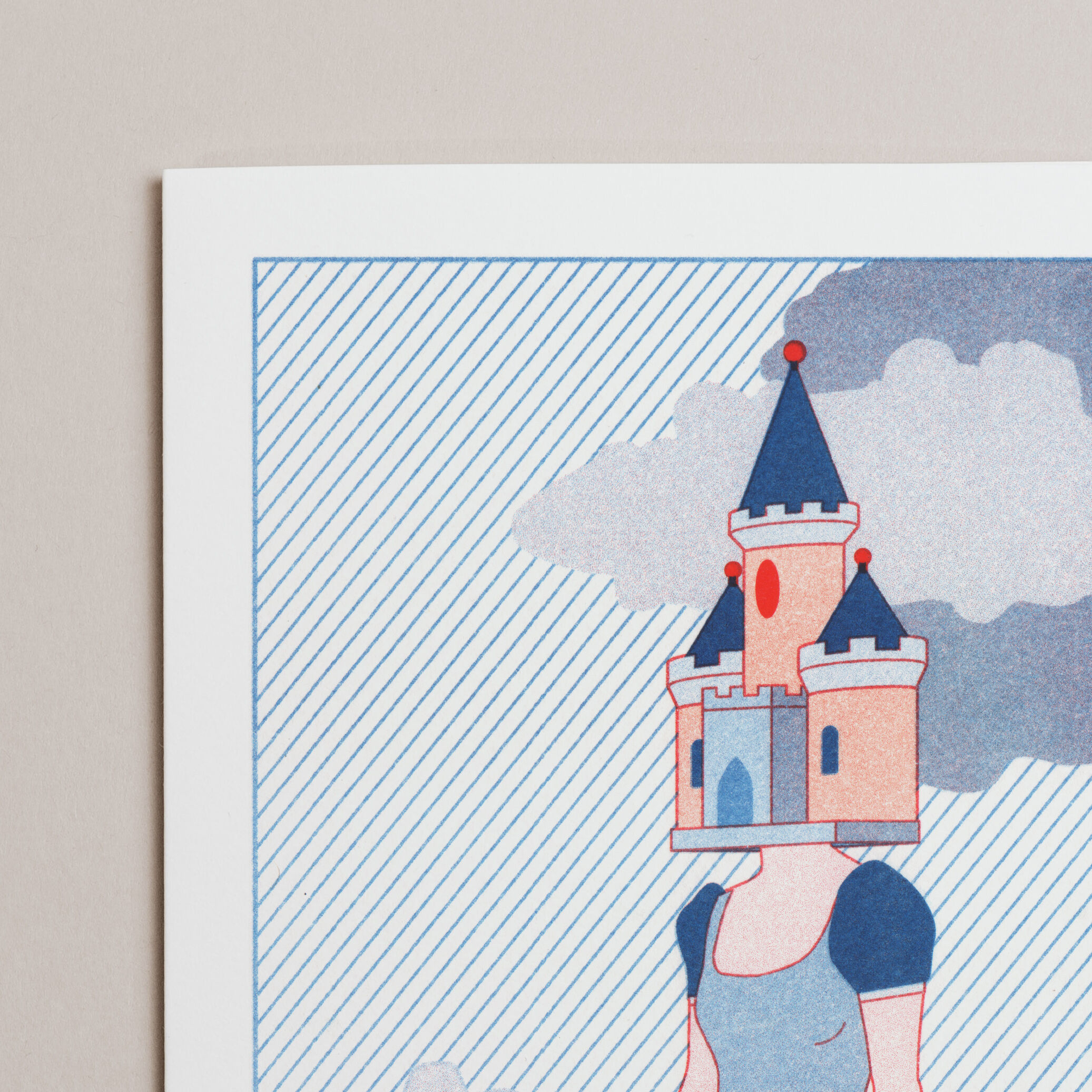 Limited edition illustration, A4, risography