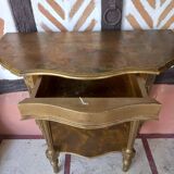 Louis XVI style gilded wood console