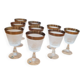 Verres en cristal Rheinkristall, Allemagne, années 1950/60.