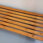 Pair of vintage  Perriand style  pine benches