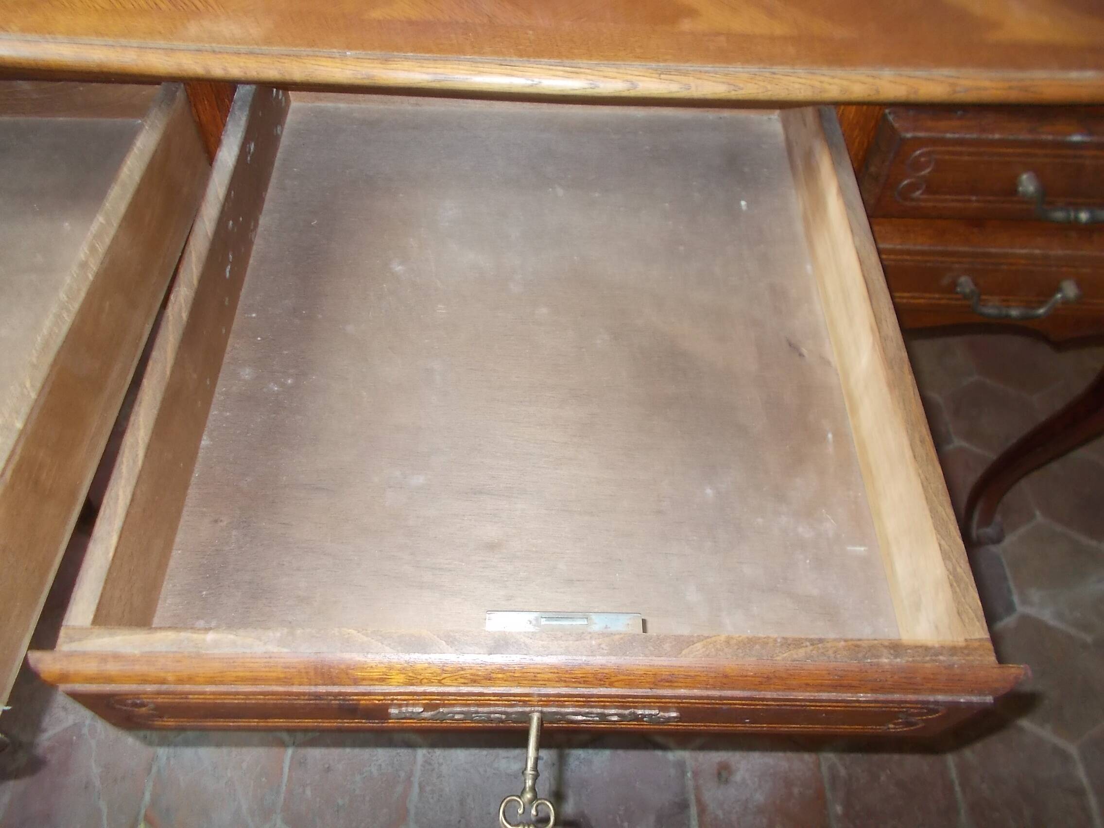 large flat desk in Louis XV style