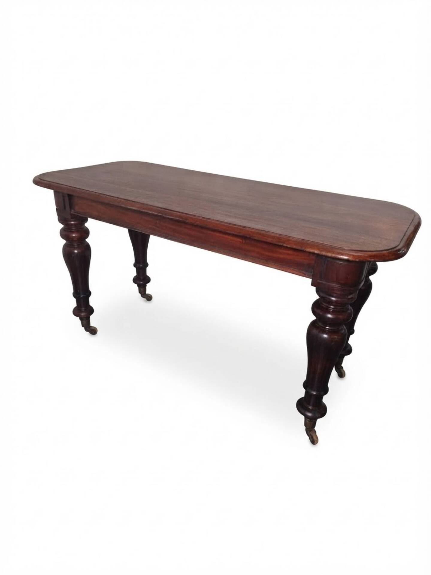 Solid mahogany console table