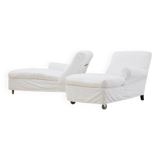 Flexform Pair of Chaise Longues/ Lounge Sofa Italy 1985