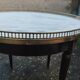 Bouillotte coffee table with antique marble top, Louis XVI style