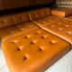 Mah Jongde Roche Bobois vintage leather lounge