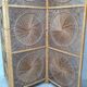 Vintage rattan screen
