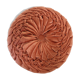 Coussin rond en velours orange