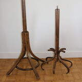Baumann single dark beech parrot coat rack (model a)