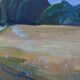 Vintage Modernist Oil on canvas landscape by Richad von Ahn