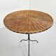 Side table in rattan and wrought iron, France, 1970s