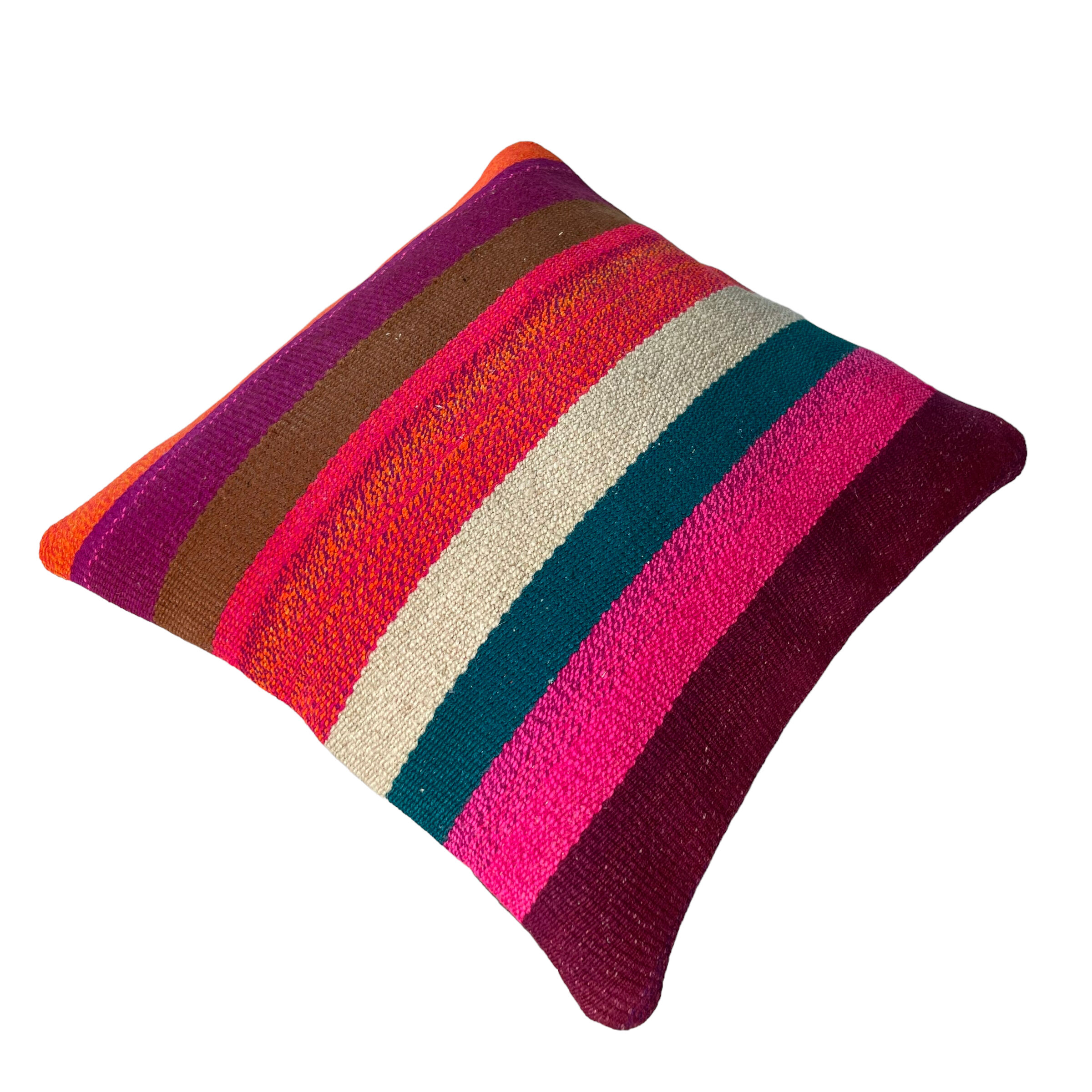 Vintage turkish kilim cushion cover 40 x 40 cm