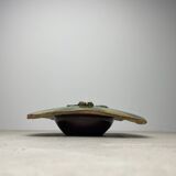 Glazed ceramic flowerpot vase