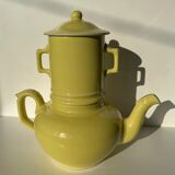 Vintage teapot with yellow filter