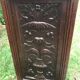 Carved wooden chest and stamped a. dubois