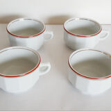 Chocolate bistro cups , coffee , Apilco