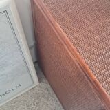 Vintage rattan chest of drawers circa 1960s