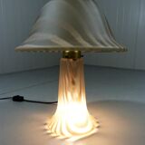 Peill & Putzler glass mushroom table lamp, Germany