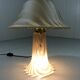 Peill & Putzler glass mushroom table lamp, Germany