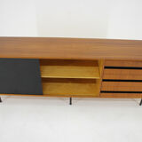 1970's Mahogany & Glass Commode, Czechoslovakia