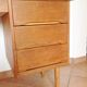 Scandinavian-style verni chene desk / vintage 60s