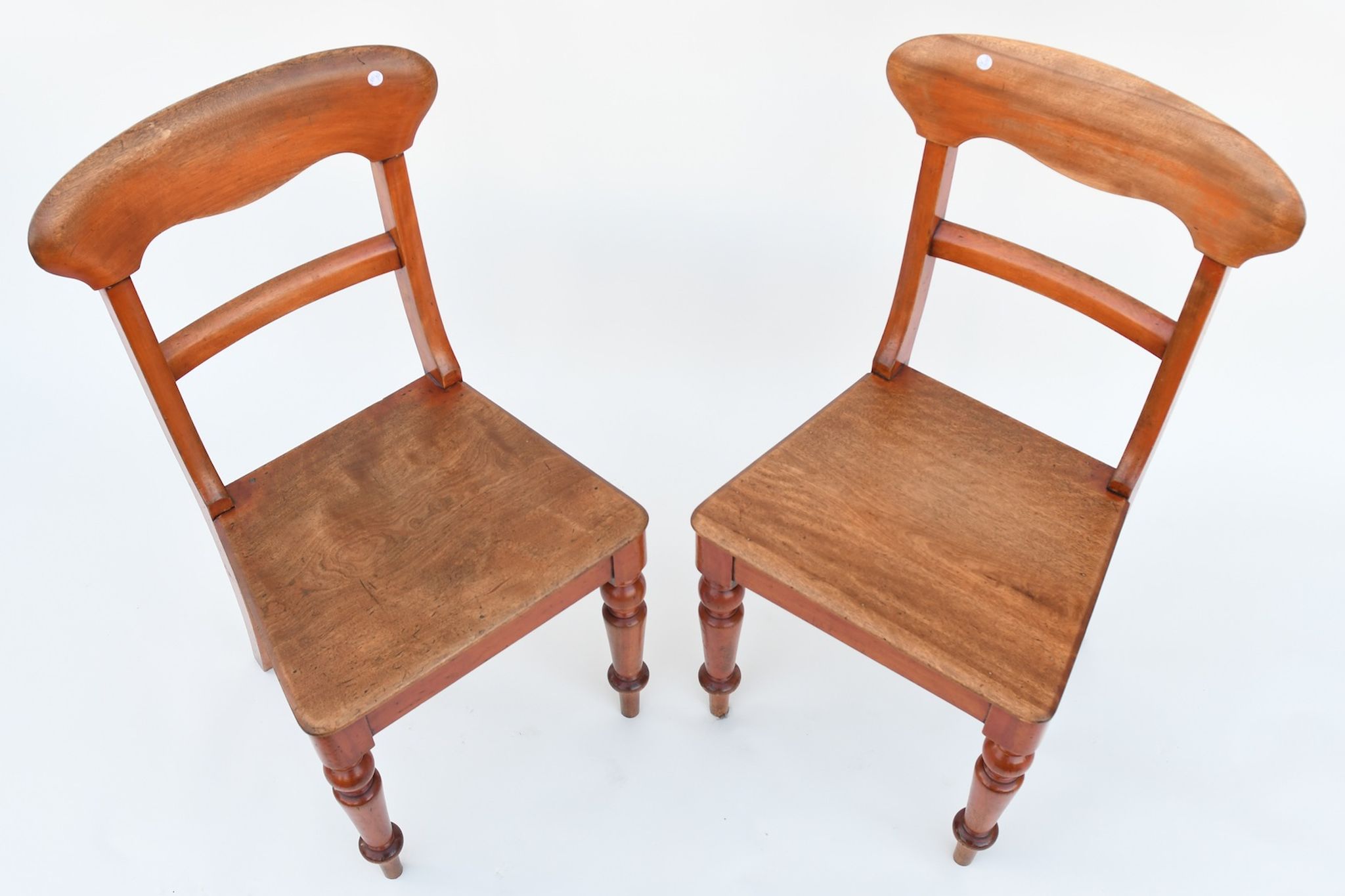 Series of 5 chairs and an English-style armchair