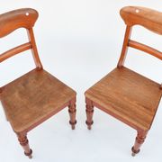 Series of 5 chairs and an English-style armchair