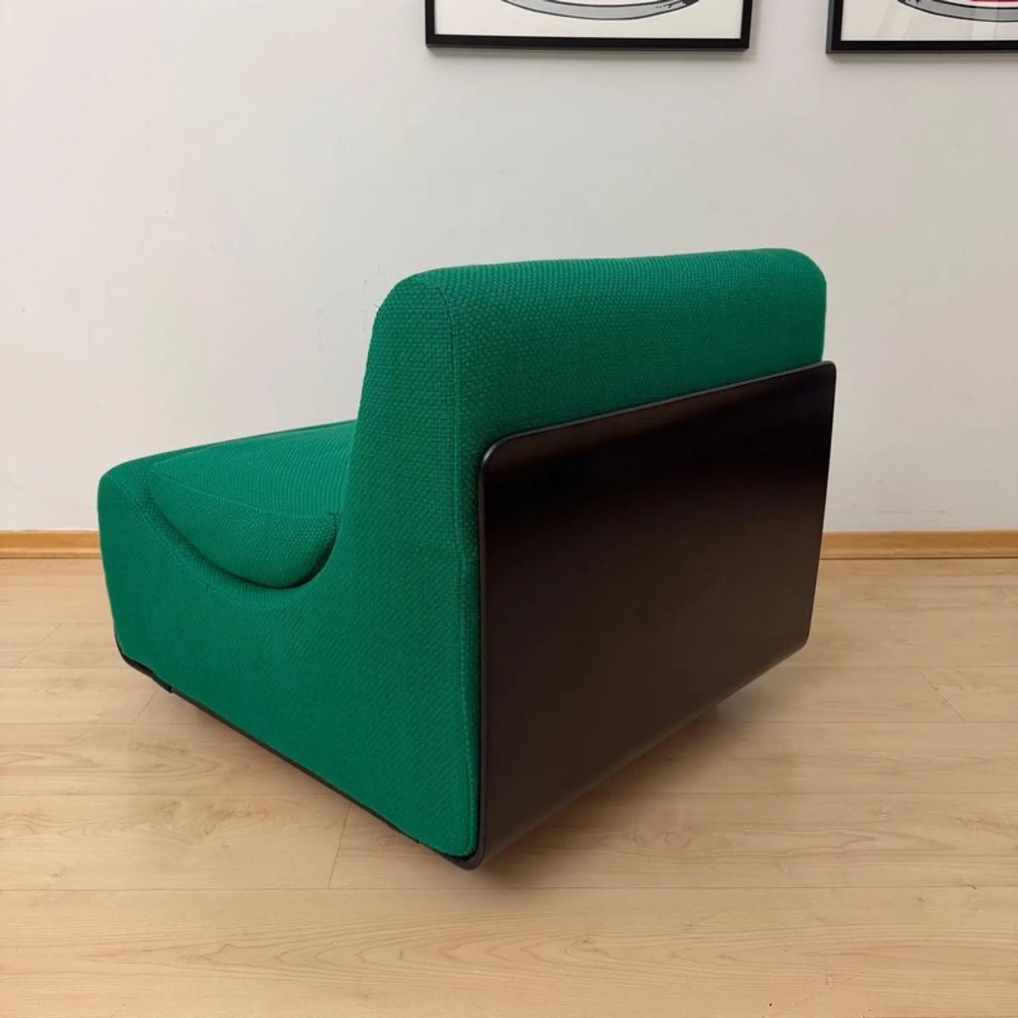Modular green Orbis sofa ensemble by Luigi Colani for COR, Germany, 1970, set of 8