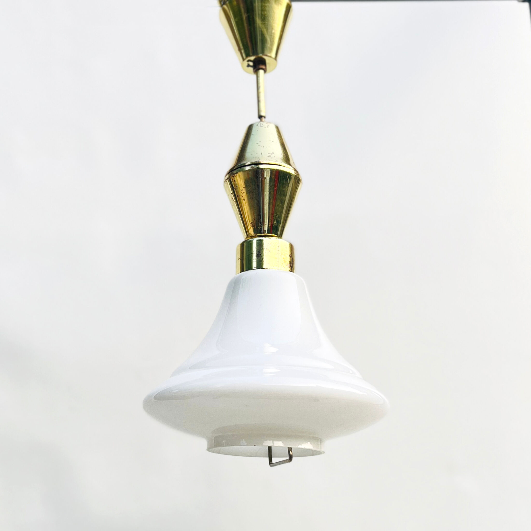 Hanging lamp, Kamenický Šenov, Czechoslovakia, 1950s