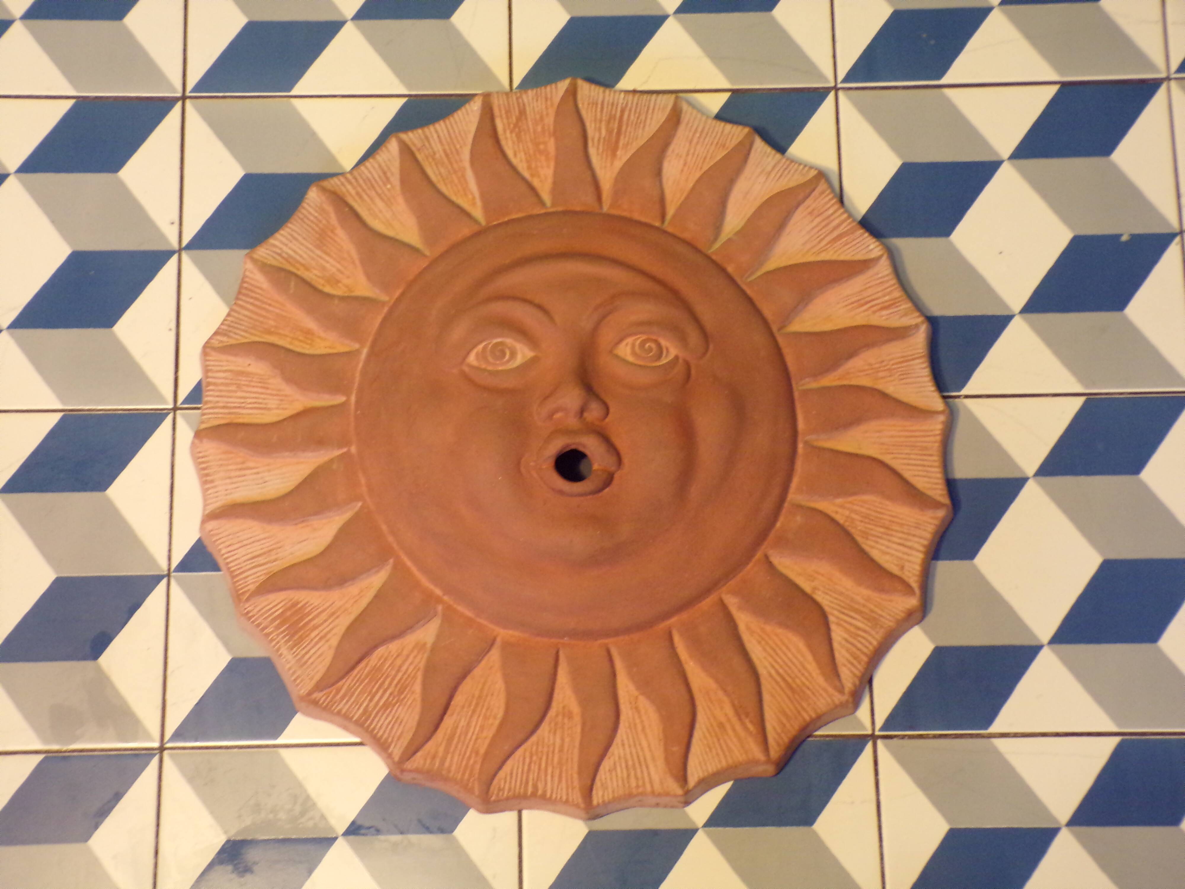 Ceramic wall sun Ø45cm