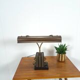 Lampe de bureau en bronze, lampe de banquier